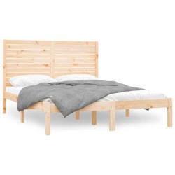 Cadre de lit sans matelas 140x200 cm bois massif 