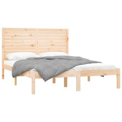 Cadre de lit sans matelas 140x200 cm bois massif 