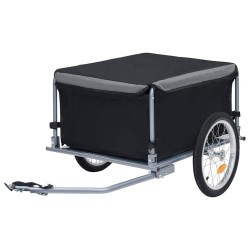 Remorque de vélo noir et gris 65 kg 