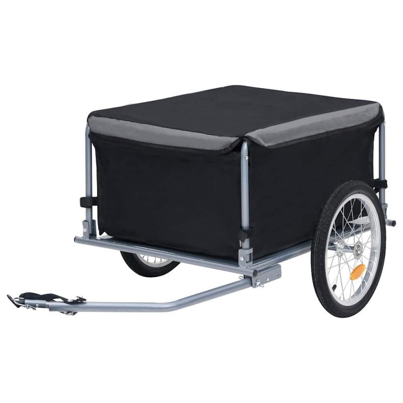 Remorque de vélo noir et gris 65 kg 