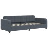 Lit de repos gris foncé 90x190 cm velours 