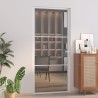 Porte intérieure 93x201,5 cm Blanc Verre ESG et aluminium 