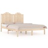 Cadre de lit sans matelas bois massif 