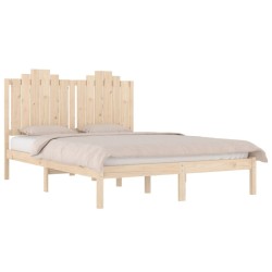 Cadre de lit sans matelas bois massif 