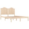 Cadre de lit sans matelas bois massif 