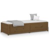 Lit de jour sans matelas marron miel 75x190 cm bois pin massif 