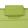 Chaise longue aluminium textilène vert 