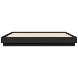 Cadre de lit sans matelas noir 200x200 cm 