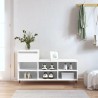Armoire à chaussure Blanc brillant 102x36x60 cm Bois ingénierie 
