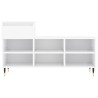 Armoire à chaussure Blanc brillant 102x36x60 cm Bois ingénierie 