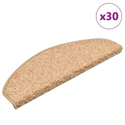 Tapis d'escalier 30 pcs doré 65x21x4 cm 