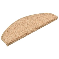 Tapis d'escalier 30 pcs doré 65x21x4 cm 