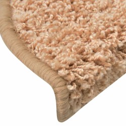 Tapis d'escalier 30 pcs doré 65x21x4 cm 