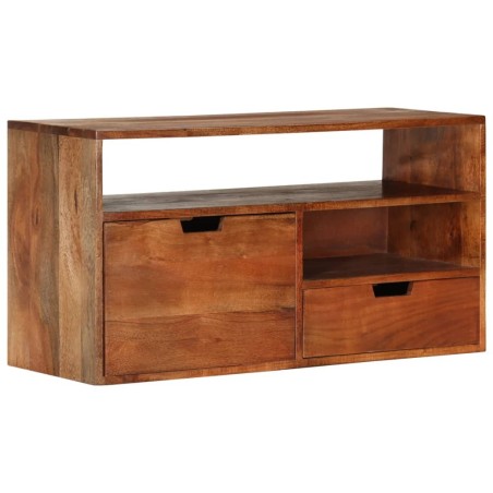 Meuble TV 80x30x42 cm Bois d'acacia massif 