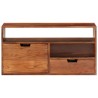 Meuble TV 80x30x42 cm Bois d'acacia massif 