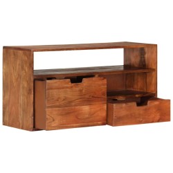 Meuble TV 80x30x42 cm Bois d'acacia massif 