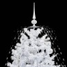 Arbre de Noël neigeux avec base de parapluie Blanc 170 cm 