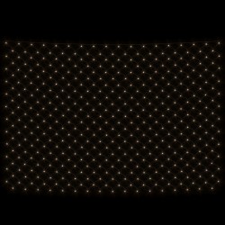 Filet lumineux blanc chaud de Noël 4x4 m 544 LED Int/ext 