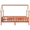 Cadre de lit d'enfants forme de maison sans matelas pin 