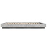Cadre de lit et lumières LED sans matelas gris béton 120x190cm 