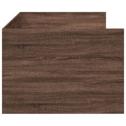 Lit de jour avec tiroirs sans matelas chêne marron 75x190 cm 