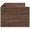 Lit de jour avec tiroirs sans matelas chêne marron 75x190 cm 