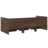 Lit de jour avec tiroirs sans matelas chêne marron 75x190 cm 