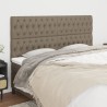 Têtes de lit 4 pcs Taupe 100x7x78/88 cm Tissu 