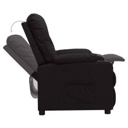 Fauteuil inclinable Noir Similicuir 