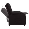 Fauteuil inclinable Noir Similicuir 