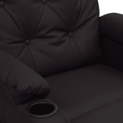 Fauteuil inclinable Noir Similicuir 