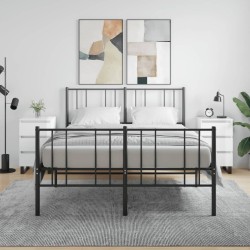 Tables de chevet 2 pcs blanc brillant 40x35x69 cm 