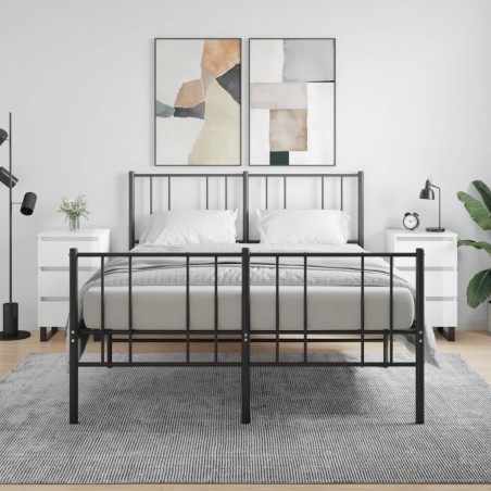 Tables de chevet 2 pcs blanc brillant 40x35x69 cm 