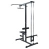 Machine à Tirer Latéral avec Siège Ajustable 80 kg Chargeable en Acier 
