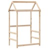 Lit de jour avec toit sans matelas 90x200 cm bois massif 