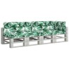Coussins de palette lot de 5 motif de feuilles tissu 