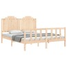 Cadre de lit sans matelas 160x200 cm bois massif de pin 