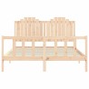 Cadre de lit sans matelas 160x200 cm bois massif de pin 