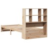 Lit bibliothèque sans matelas 90x190 cm bois de pin massif 
