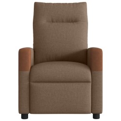 Fauteuil de massage inclinable Marron Tissu 