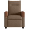 Fauteuil de massage inclinable Marron Tissu 