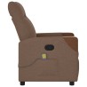 Fauteuil de massage inclinable Marron Tissu 