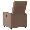 Fauteuil de massage inclinable Marron Tissu 
