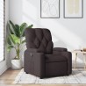 Fauteuil inclinable Marron foncé Tissu 