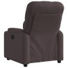 Fauteuil inclinable Marron foncé Tissu 