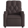 Fauteuil inclinable Marron foncé Tissu 