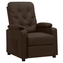Fauteuil inclinable Marron Similicuir 