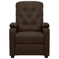 Fauteuil inclinable Marron Similicuir 