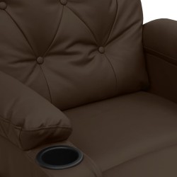 Fauteuil inclinable Marron Similicuir 