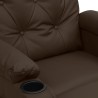 Fauteuil inclinable Marron Similicuir 